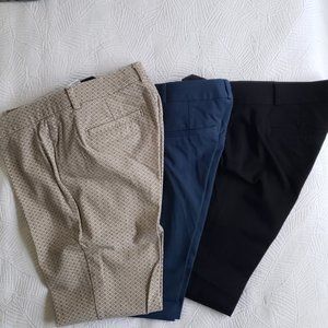 3 Classic Cropped Pants Size 2 Banana Republic